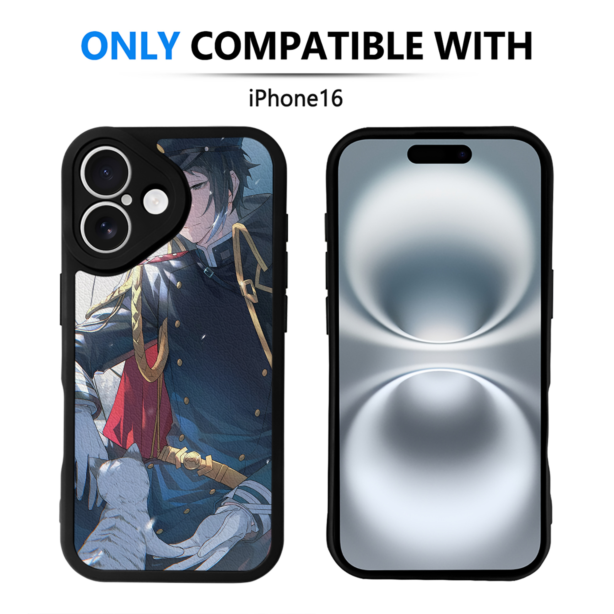 （画像用） 文豪ストレイドッグス Bungo Stray Dogs 【iPhone 16シリーズ対応】シリコンスマホケース（レザー調） 材質：シリコン